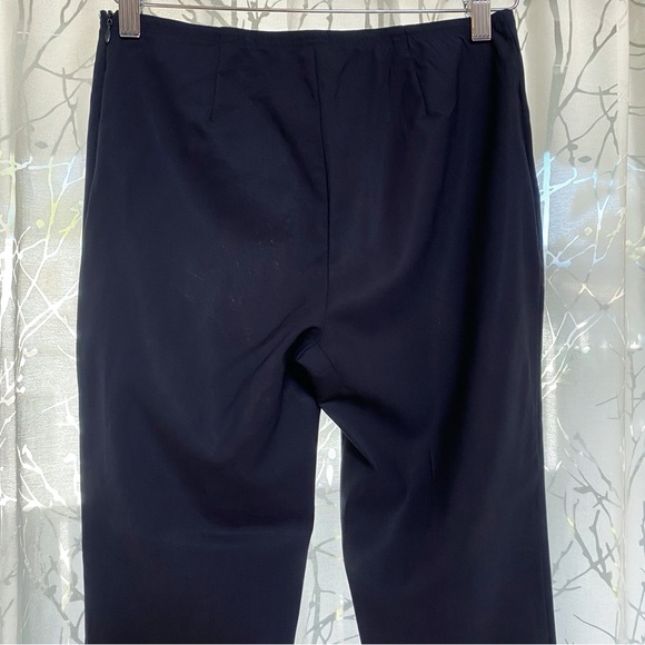 JIL SANDER NAVY HIGH RISE WAISTED STRETCH CROP ANKLE SKINNY PANTS - Picture 5 of 12